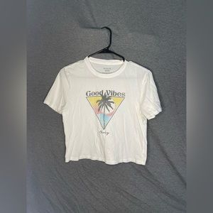 Hurley good vibes cropped tee